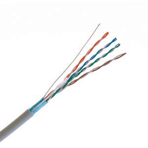 FTP (F/UTP) patch kábel, Kategória 5E, 125 MHz, LSOH, 305 m-es dobozban

