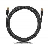 STP patch kábel, Kategória 6A  , LSOH, fekete, Patch kábel hossz 0,5 m